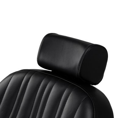 Professionele barberstoel Gabbiano Elias zwart voor barbering, scheerbehandelingen en herensalons met hoog werkcomfort
