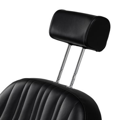 Professionele barberstoel Gabbiano Elias zwart voor barbering, scheerbehandelingen en herensalons met hoog werkcomfort
