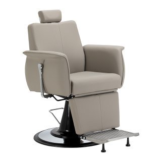 Professionele barberstoel Gabbiano Athena grijs voor barbering, scheerbehandelingen en herensalons met werkcomfort