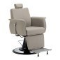 Professionele barberstoel Gabbiano Athena grijs voor barbering, scheerbehandelingen en herensalons met werkcomfort