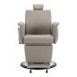 Professionele barberstoel Gabbiano Athena grijs voor barbering, scheerbehandelingen en herensalons met werkcomfort