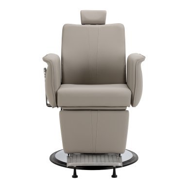 Professionele barberstoel Gabbiano Athena grijs voor barbering, scheerbehandelingen en herensalons met werkcomfort