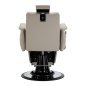 Professionele barberstoel Gabbiano Athena grijs voor barbering, scheerbehandelingen en herensalons met werkcomfort