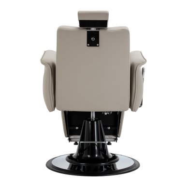 Professionele barberstoel Gabbiano Athena grijs voor barbering, scheerbehandelingen en herensalons met werkcomfort