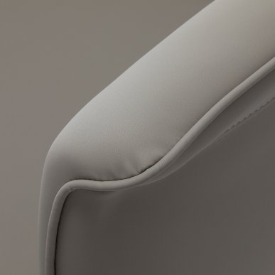 Professionele barberstoel Gabbiano Athena grijs voor barbering, scheerbehandelingen en herensalons met werkcomfort