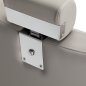 Professionele barberstoel Gabbiano Athena grijs voor barbering, scheerbehandelingen en herensalons met werkcomfort