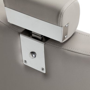 Professionele barberstoel Gabbiano Athena grijs voor barbering, scheerbehandelingen en herensalons met werkcomfort