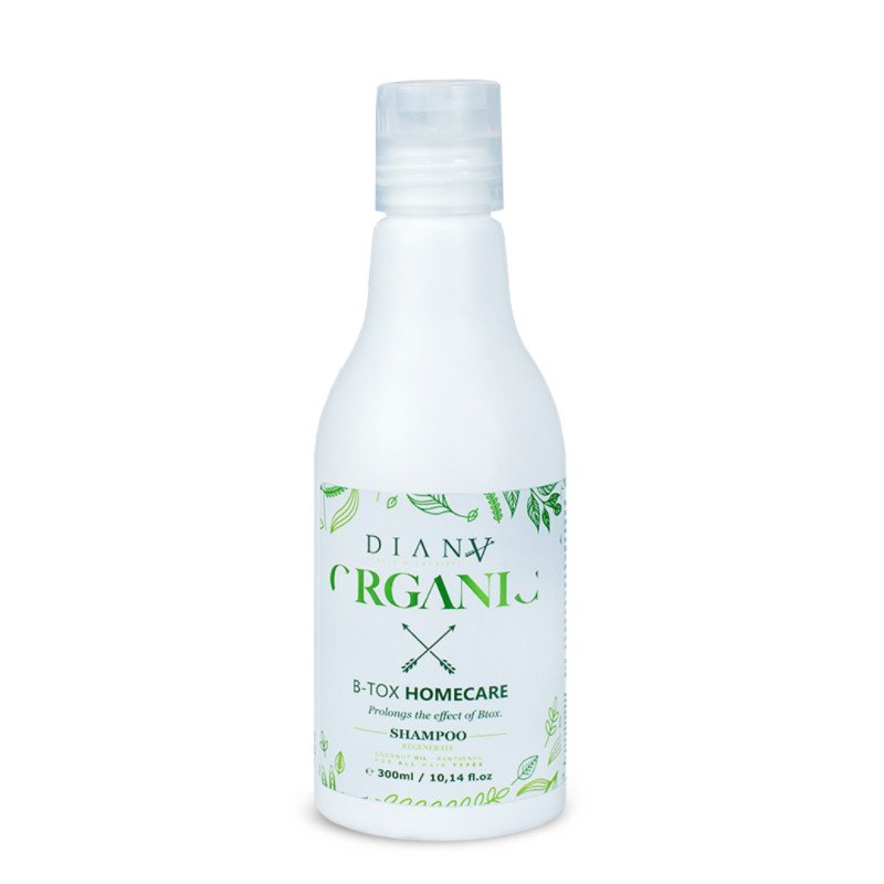 Organische shampoo na haarbotox Organic 300 ml voor anti-frizz, herstel, hydratatie en effectbehoud van glad haar Organische shampoo na haarbotox Organic 300 ml voor anti-frizz, herstel, hydratatie en effectbehoud van glad haar