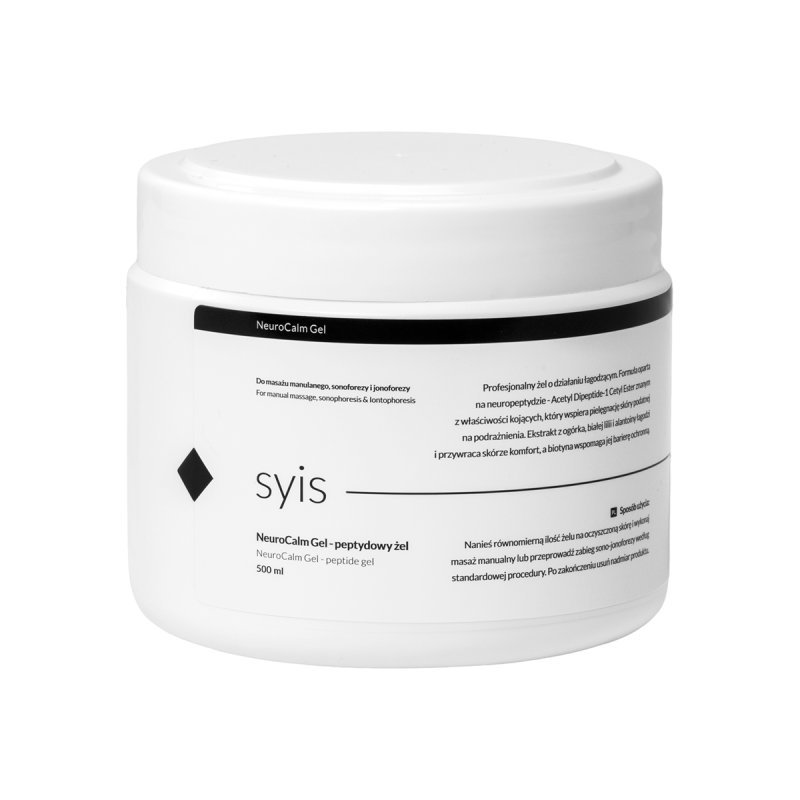 Syis NeuroCalm Gel – Peptide Gel for Manual Massage, Sonophoresis and Iontophoresis 500 ml Syis NeuroCalm Gel – Peptide Gel for Manual Massage, Sonophoresis and Iontophoresis 500 ml