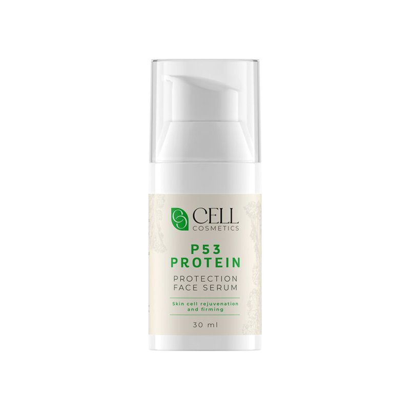 Gezichtsserum CELL COSMETICS P53 Protein 30 ml voor intensieve regeneratie, hydratatie en gladmaking in de salon