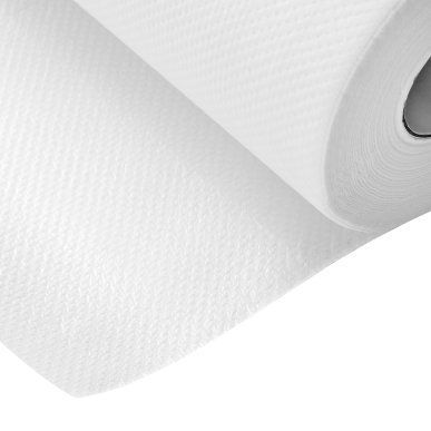 Gelamineerde wegwerppapierrol 50 x 40 m wit voor hygiënische bescherming van behandelbanken en behandelstoelen