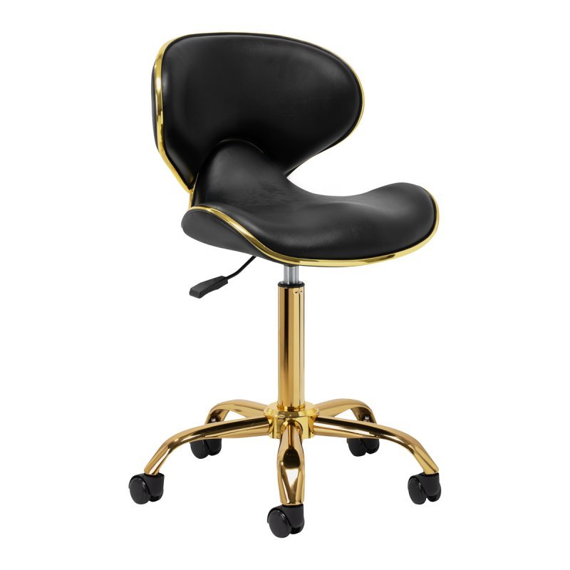 Taboret kosmetyczny Gabbiano Q-4599G czarny V2