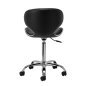 Professionele cosmetische kruk Gabbiano Q-4599 zwart V2 met rugleuning, gasveer en wielen, tweede categorie voor salon