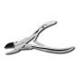 Podologietang Podoland 04 met gebogen blad voor professioneel podologisch werk, specialistische manicure en salonbehandelingen