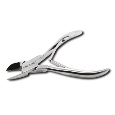 Podologietang Podoland 04 met gebogen blad voor professioneel podologisch werk, specialistische manicure en salonbehandelingen