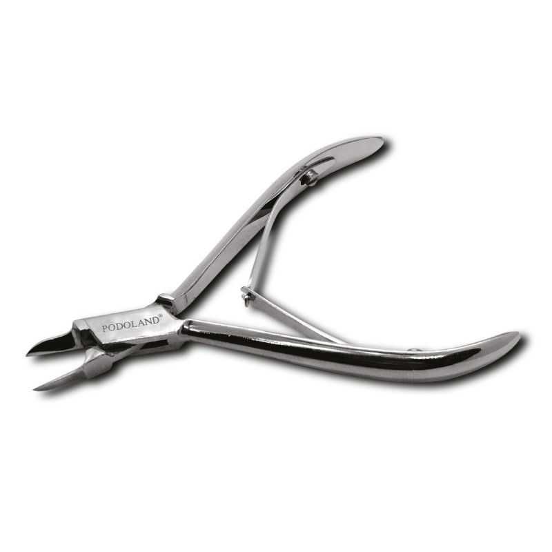 Podologietang Podoland 07 met puntige bek voor ingegroeide nagels in professionele salon- en podologiepraktijk