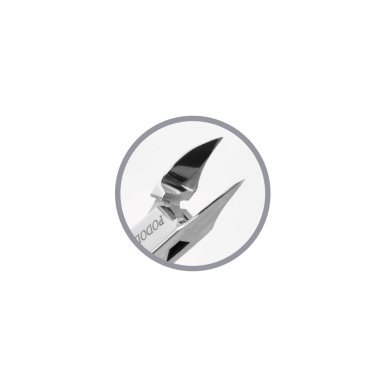 Halfronde podologietang Podoland 09 voor precies podologisch werk en specialistische manicure, 10 mm voor professioneel