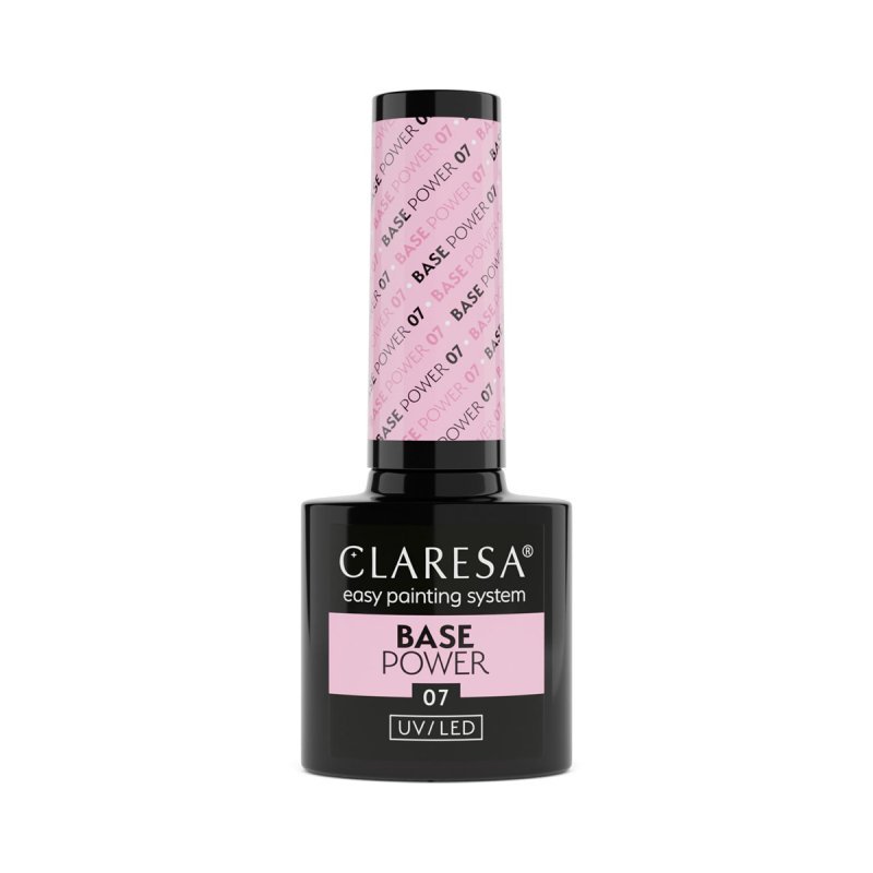 Hybride nagelbasis Claresa Power Base 07 met versterkende formule voor egale manicure en 5 g inhoud Hybride nagelbasis Claresa Power Base 07 met versterkende formule voor egale manicure en 5 g inhoud