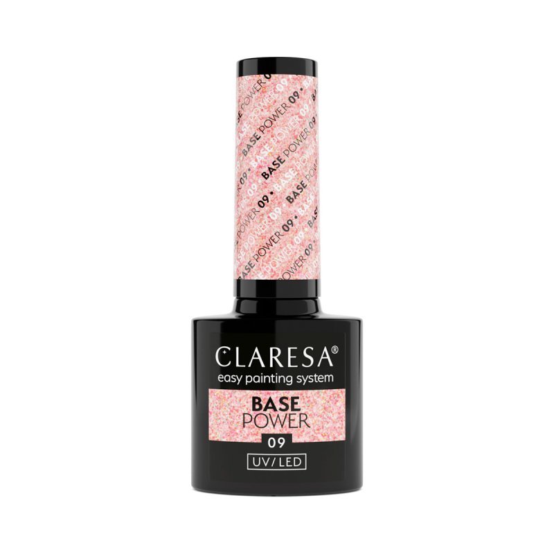 Hybride nagelbasis Claresa Power Base 09 5 g voor manicure, zelfnivellerend en versterkend voor salon en thuis Hybride nagelbasis Claresa Power Base 09 5 g voor manicure, zelfnivellerend en versterkend voor salon en thuis