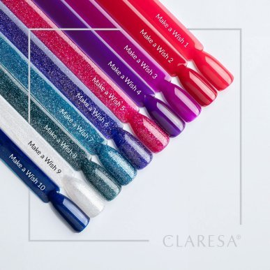 Hybride nagellak Claresa Make a Wish 4 5 g voor manicure met egale kleur, hoge glans en langdurige salonafwerking