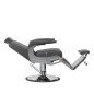 Professionele barberstoel Hair System BM88066 grijs voor knippen, baardverzorging en comfortabel werken in de barbershop