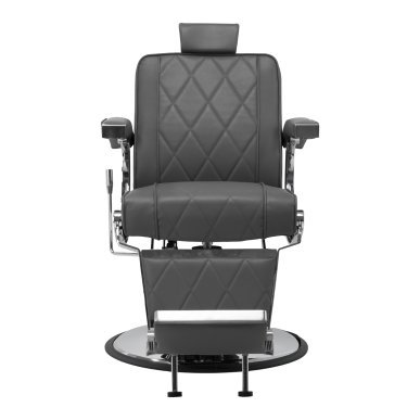 Professionele barberstoel Hair System BM88066 grijs voor knippen, baardverzorging en comfortabel werken in de barbershop
