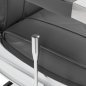 Professionele barberstoel Hair System BM88066 grijs voor knippen, baardverzorging en comfortabel werken in de barbershop