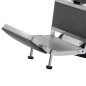 Professionele barberstoel Hair System BM88066 grijs voor knippen, baardverzorging en comfortabel werken in de barbershop