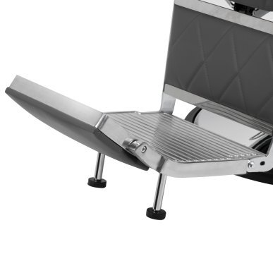 Professionele barberstoel Hair System BM88066 grijs voor knippen, baardverzorging en comfortabel werken in de barbershop
