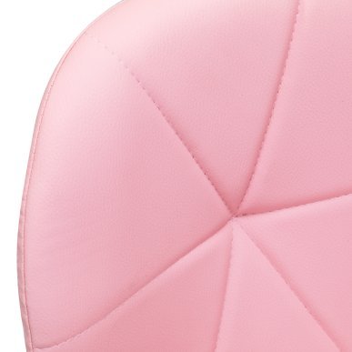 Professionele cosmetische kruk 4Rico QS-06G roze voor manicure, make-up, wenkbrauwstyling en receptiewerk