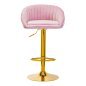 4Rico Bar Hocker QS-B16G pink velvet