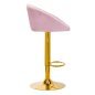 4Rico Bar Hocker QS-B16G pink velvet