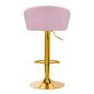 4Rico Bar Hocker QS-B16G pink velvet