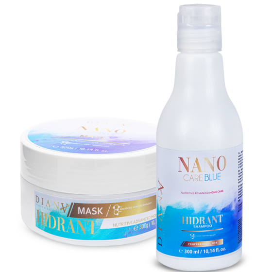 NanoCare Blue Set shampoo + haarmasker 300ml + 300g