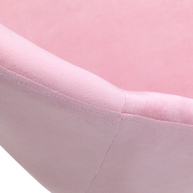 Professionele draaistoel 4Rico QS-MF18G roze goud met gaslift voor beauty-, nagel- en receptiewerk in de salon