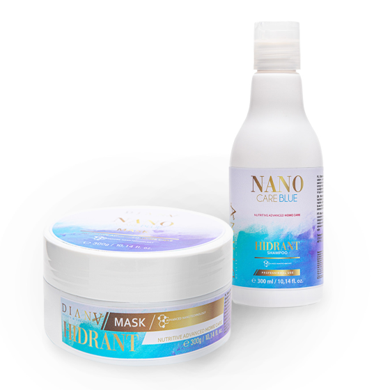 NanoCare Blue Set shampoo + haarmasker 300ml + 300g