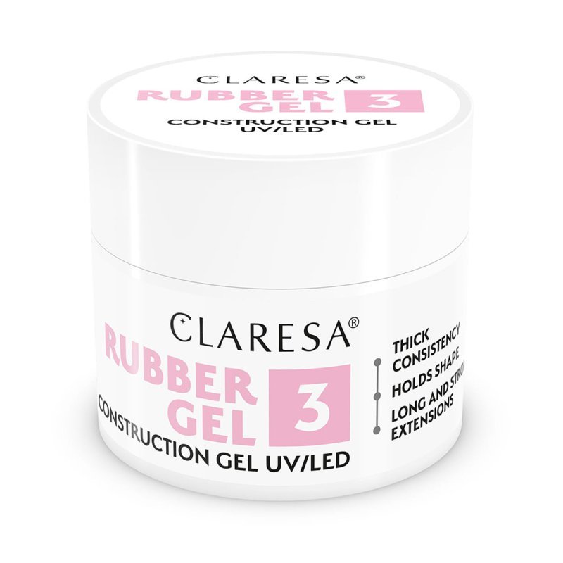 Claresa Rubber building gel 3 90g Claresa Rubber building gel 3 90g