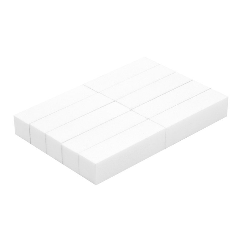 Bufferblok voor manicure Ocho Nails wit, grit 10, 10 stuks voor gel, acryl, acrygel en natuurlijke nagels voor salonwerk Bufferblok voor manicure Ocho Nails wit, grit 10, 10 stuks voor gel, acryl, acrygel en natuurlijke nagels voor salonwerk