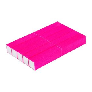Bufferblok Ocho Nails roze 10 stuks voor manicure, gel en acryl, voorbereiding, gladmaken en vormgeven in salon