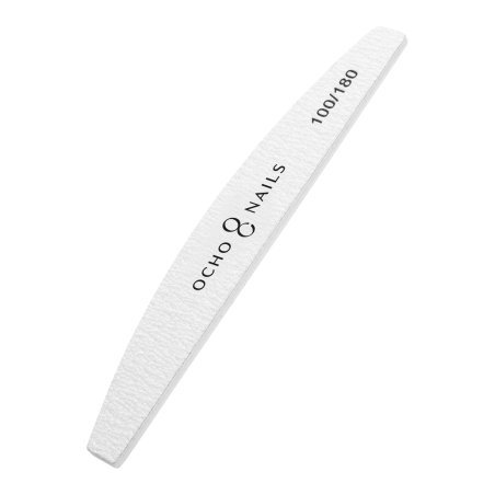 Halve maan nagelvijl Ocho Nails 100/180, 10 stuks voor professionele manicure met gel, acryl en natuurlijke nagels