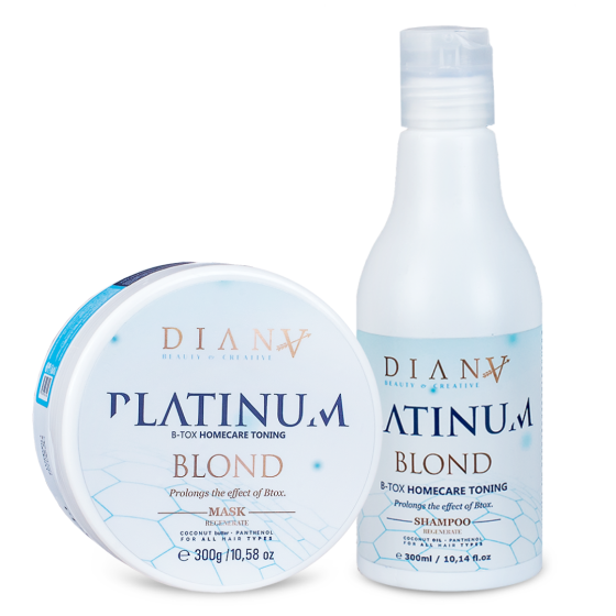 Btx PLATINUM set shampooing + masque pour cheveux 300ml + 300g