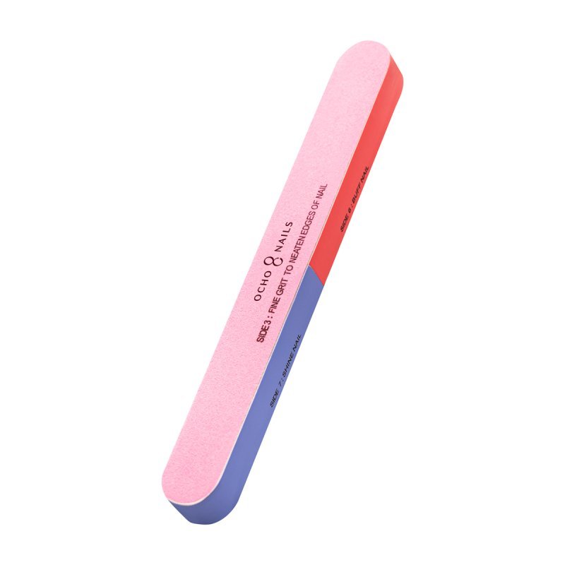 Polijstbuffer voor natuurlijke nagels Ocho Nails BR4 7-zijdig 180–3000 voor manicure, gel, acryl en nette afwerking