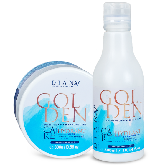 GOLDEN Care BLUE set shampoo + haarmasker 300ml + 300g