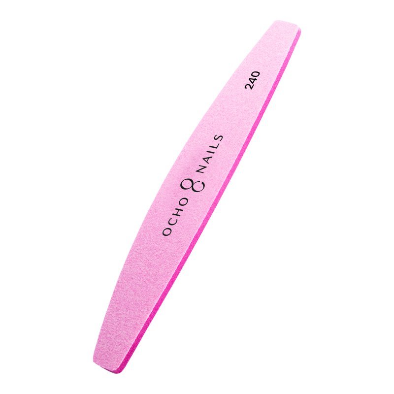 Halve maan polijstpads voor metalen vijl Ocho Nails korrel 240, 10 stuks voor manicure, gel, acryl en salonwerk Halve maan polijstpads voor metalen vijl Ocho Nails korrel 240, 10 stuks voor manicure, gel, acryl en salonwerk