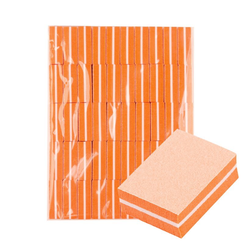 Bufferblok voor manicure Ocho Nails mini oranje 100/180, 50 stuks voor professionele salonmanicure en nette afwerking Bufferblok voor manicure Ocho Nails mini oranje 100/180, 50 stuks voor professionele salonmanicure en nette afwerking