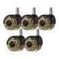 Roll Speed Duo press-on stool wheel set of 5 pieces