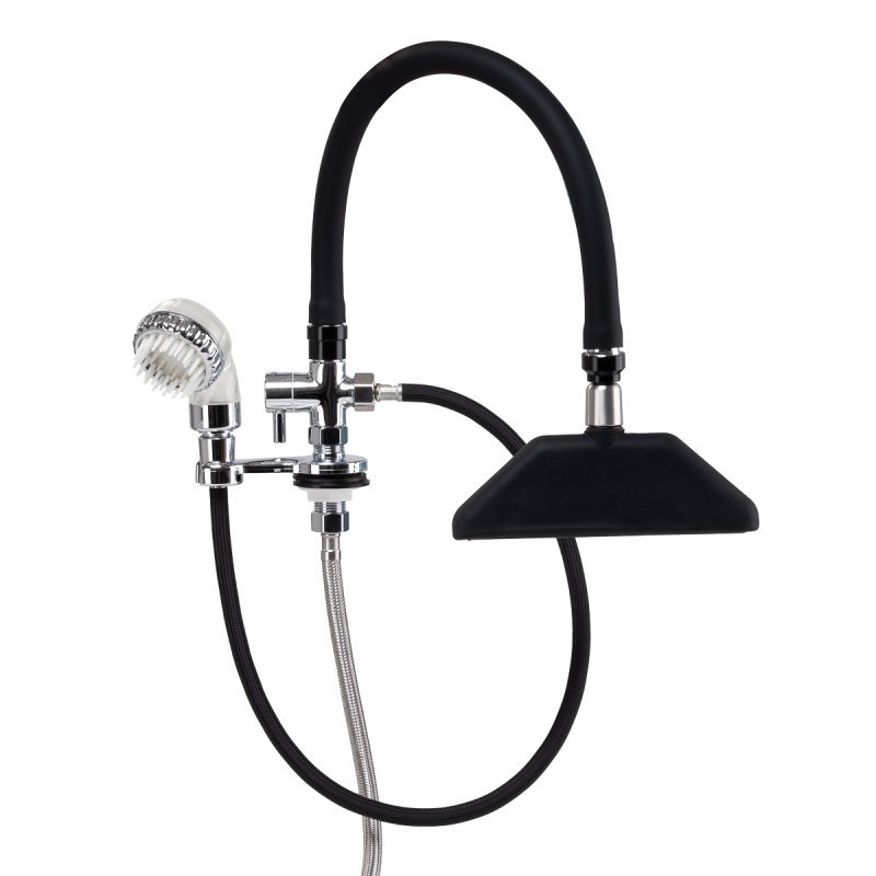 Watervalmengkraan Gabbiano voor kapperswasunit met brede waterstraal voor comfortabel professioneel wassen in de salon