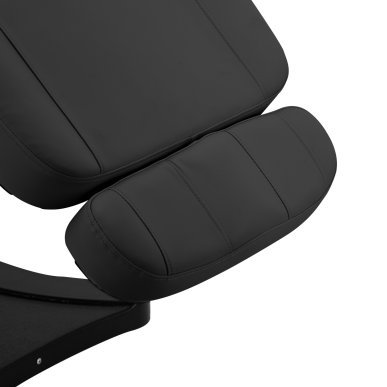 Professionele elektrische behandelstoel Sillon Classic met 3 motoren zwart voor salon, beautypraktijk en manicurewerkplek