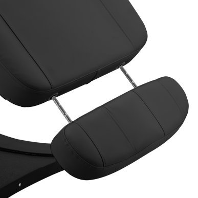 Professionele elektrische behandelstoel Sillon Classic met 3 motoren zwart voor salon, beautypraktijk en manicurewerkplek