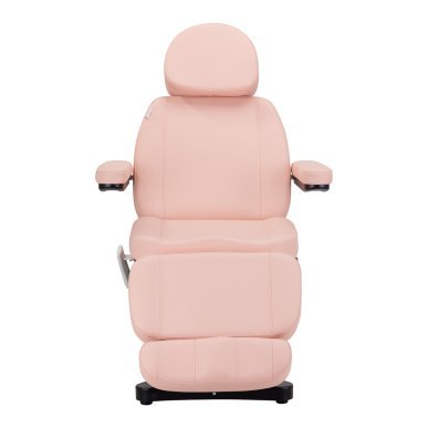 Elektrische behandelstoel Sillon Classic met 3 motoren in roze voor professionele cosmetische en esthetische salonbehandelingen